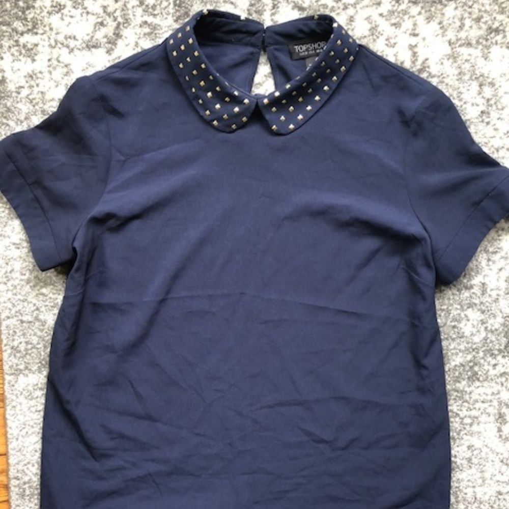 Topshop Collared Blouse